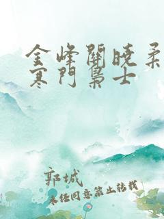 金峰关晓柔小说寒门枭士