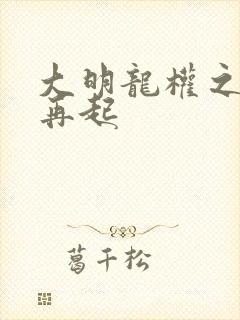 大明龙权之风云再起