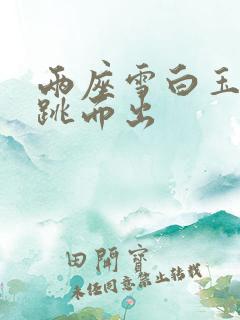 两座雪白玉峰弹跳而出