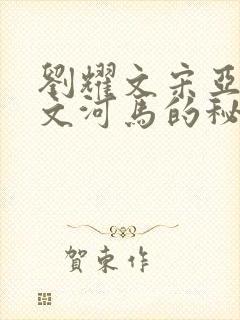 刘耀文宋亚轩车文河马的秘密河润滑油