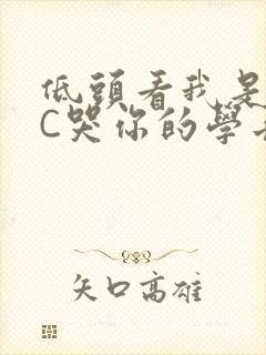 低头看我是怎么C哭你的学长