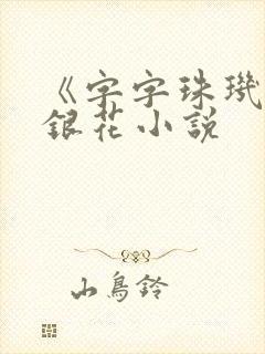 《字字珠玑》金银花小说