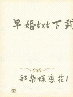 早婚txt下载