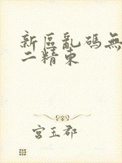 新区乱码无人区二精东