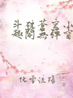 斗破苍穹小说笔趣阁无弹窗