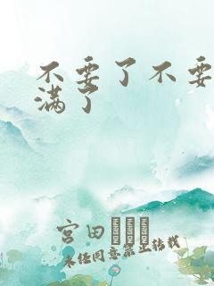 不要了不要了太满了