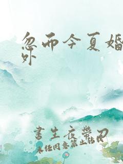 忽而今夏婚后番外
