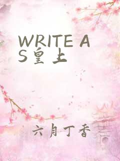 WRITE AS皇上