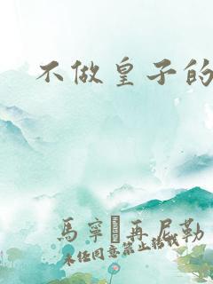 不做皇子的小妾