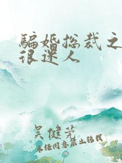 骗婚总裁之老婆很迷人