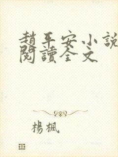 赵平安小说免费阅读全文