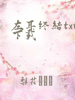 左耳终结txt下载