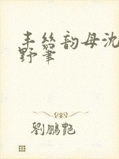 丰丝韵母沈蓉书野笔