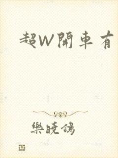 超W开车有过程