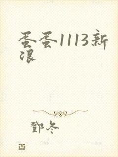 蛋蛋1113新浪