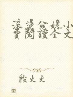 滚烫公媳小说免费阅读全文