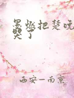 墨燃把楚晚宁C哭了