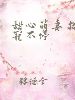 甜心萌妻 总裁宠不停