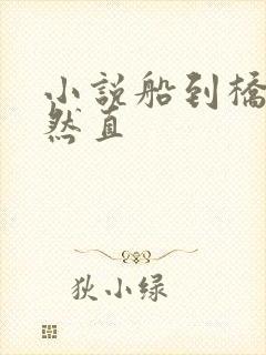 小说船到桥头自然直