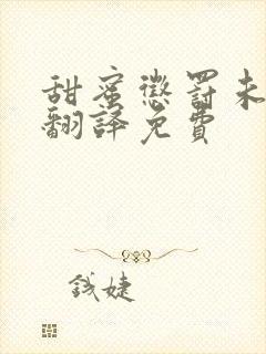 甜蜜惩罚未增删翻译免费