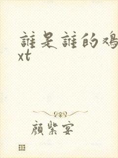 谁是谁的鸡肋txt