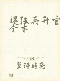 退伍兵升官记 全本