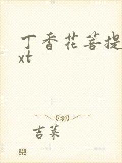 丁香花菩提树txt