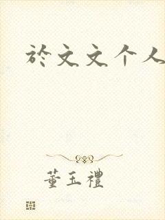 于文文个人简历