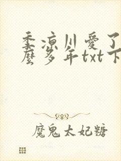 季凉川爱了你这么多年txt下载