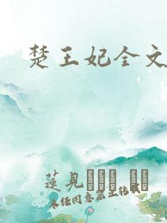 楚王妃全文阅读