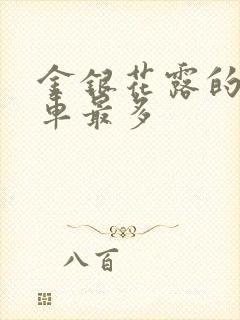 金银花露的哪个车最多