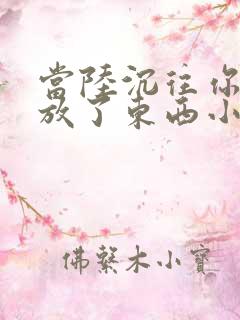 当陆沉往你里面放了东西小玩具