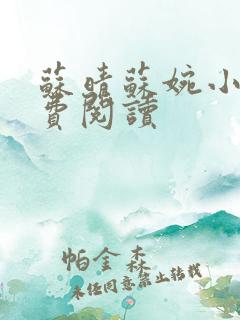 苏晴苏婉小说免费阅读