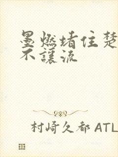 墨燃堵住楚晚宁不让流