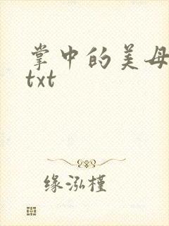掌中的美母版主txt