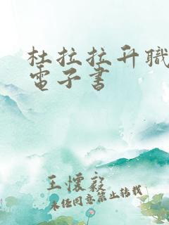 杜拉拉升职记 电子书