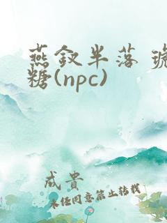 燕钗半落 琥珀糖(npc)