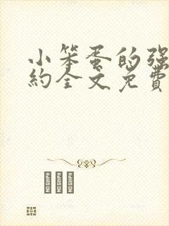 小笨蛋的强制婚约全文免费