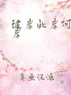 彼岸此岸何处是岸