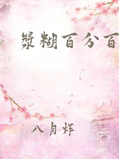 浆糊百分百全文