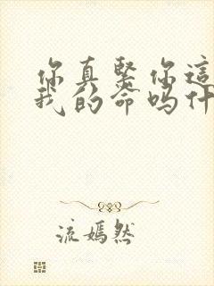 你真紧你这是要我的命吗什么意思