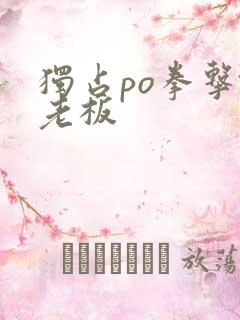 独占po拳击馆老板