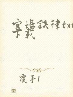 官场铁律txt下载