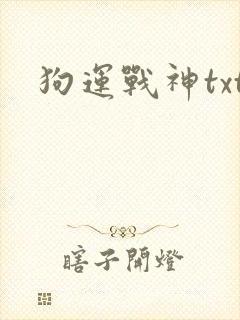 狗运战神txt