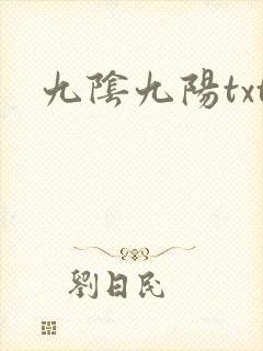 九阴九阳txt