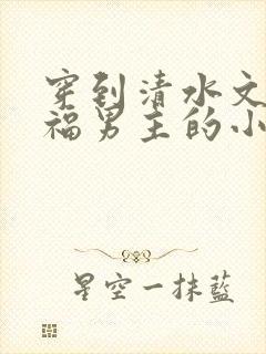 穿到清水文里造福男主的小说