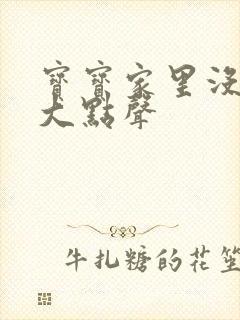 宝宝家里没人叫大点声