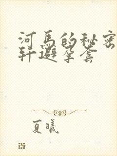 河马的秘密河文轩避孕套