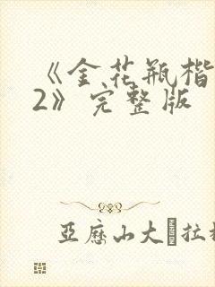《金花瓶楷梅花2》完整版