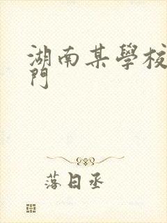 湖南某学校秋千门